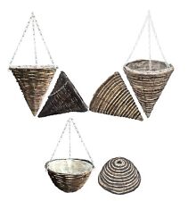 Rattan & Rope  Hanging Basket