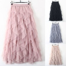 Women High Waist Mesh TUTU