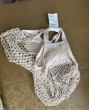 Reusable String Shopping Grocery Bag Shopper Tote Mesh Net Woven Cotton Bags
