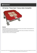 Teamgym 33 Series Gymnastics Trampet