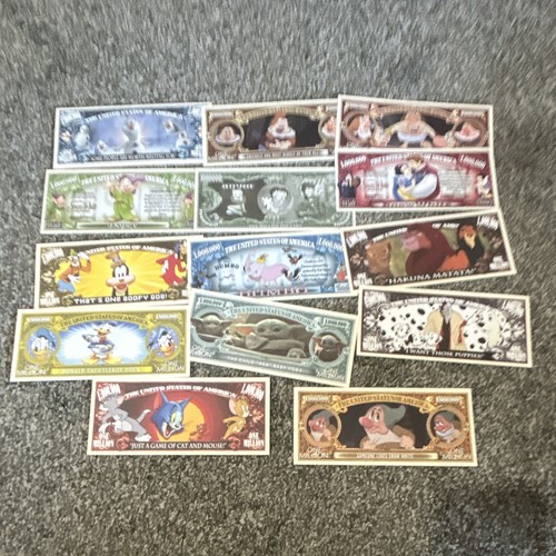 Novelty disney dollars - 14,