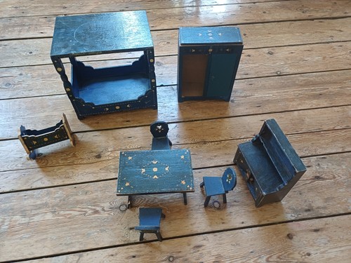 Vintage german rustic blue - german,