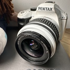 White Pentax K-X DSLR Camera