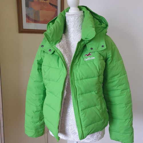 Hollister hooded padded green - hooded,
