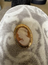 Vintage antique cameo brooch - vintage,