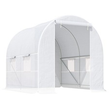 Outsunny Greenhouse Solid Frame Walk-in Garden Grow Large Insect Poly Tunnel