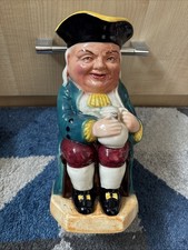 Burlington Vintage Toby Jug Green  Made in England, Character Cup      23cm h