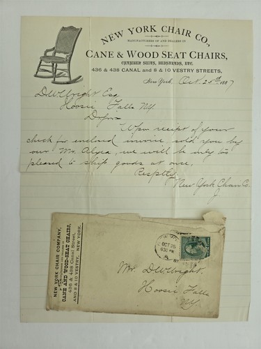 1887 antique new york chair - new,