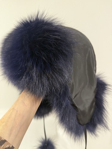Women real fox fur trapper - fox,