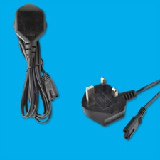 Maplin 2m Black Power Lead / Mains Cable Figure of 8 IEC C7 Connector 3 Pin Plug