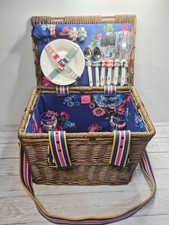 Joules 4 Person Wicker Picnic