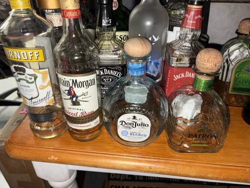 Empty liquor bottles crafts - empty,