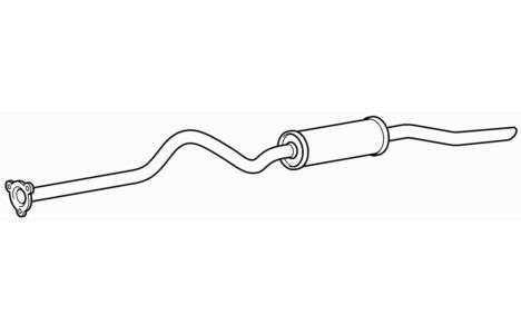Rear exhaust silencer - exhaust, box