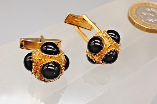 Vintage black onyx - vintage, stones