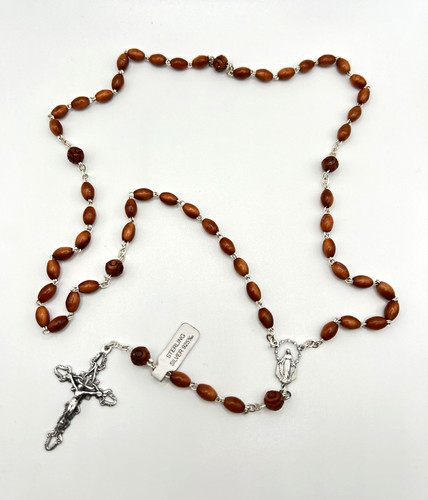 Wood rosary beads - wood,