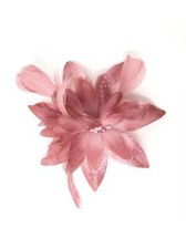 Dusky Pink Feather Fascinator