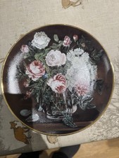 Royal Mosa Porclean Plate "Roses and Shells" Still Life (9)