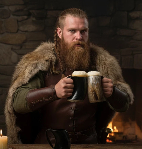 Xxl beer mug real - xxl, horn