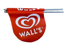 Walls ice cream banner flag - ice,