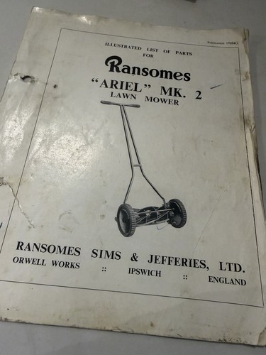Ransomes ariel lawn mower - ariel,
