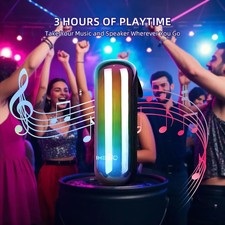 IMENSO Wireless Bluetooth Capsule Speaker with RGB Light Outdoor Sound