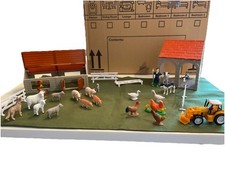 farm yard with animals with sheds.  Good condition