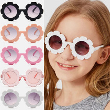 UV400 Flower Shaped Cute Round Kids Sunglasses Girls Baby Children Toddler Shade
