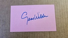 GENE WILDER SIGNED 3x5 PINK