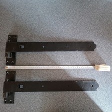 Large Hinges Heavy Duty Garden Shed Door Black 18 inches