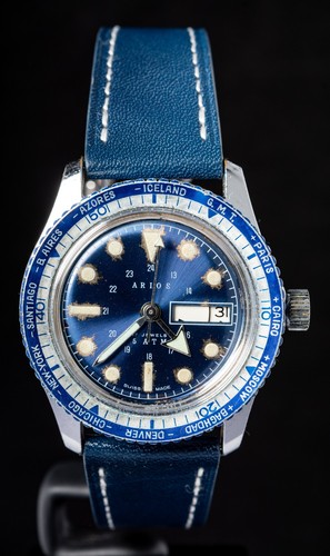 Arios blue dial world - world, gmt