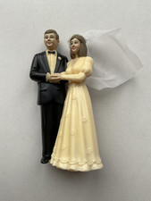 Wedding cake topper bride and