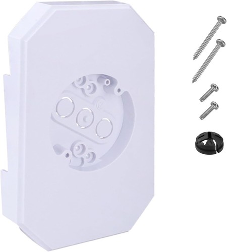 White plastic siding mounting - white,