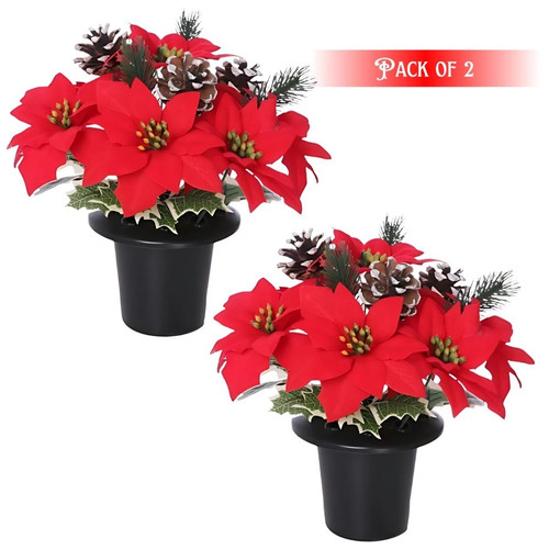 Artificial grave flowers - grave,