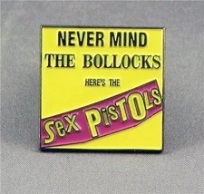 YELLOW SEX PISTOLS ENAMEL PIN