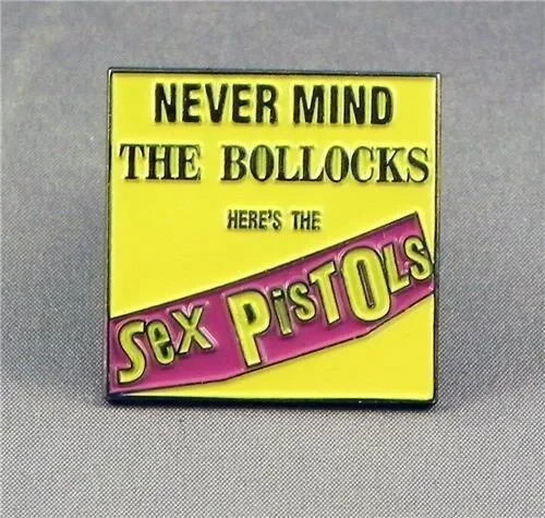 Yellow sex pistols enamel - pistols, pin