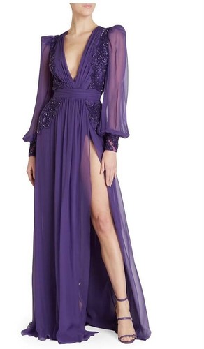Zuhair murad beaded - murad, v-neck