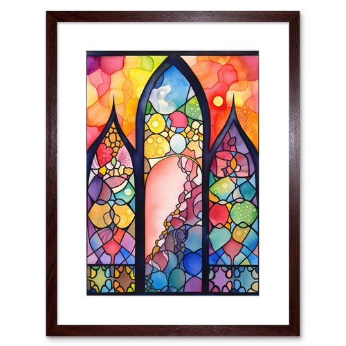 Stained glass window modern - glass,