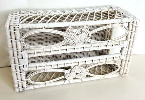 White wicker rattan - rattan, tissue