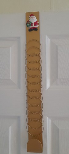 Gold santa overdoor christmas - overdoor,