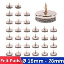 Screw in felt pads chair leg floor protectors 5mm thick furniture feet pads