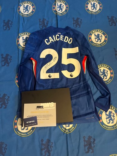 Chelsea match worn and signed - chelsea,