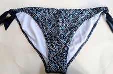 Blue Patterned Bikini Bottoms