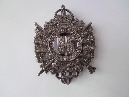 Military cap badge ww1 rifle - -,