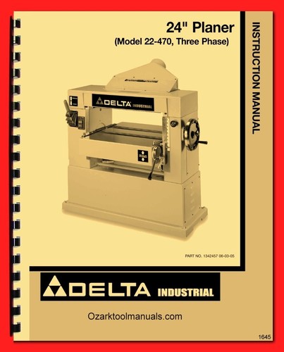 Delta industrial planer - delta, 24"