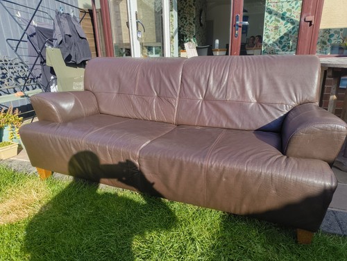 Ikea intage leather - leather, sofa
