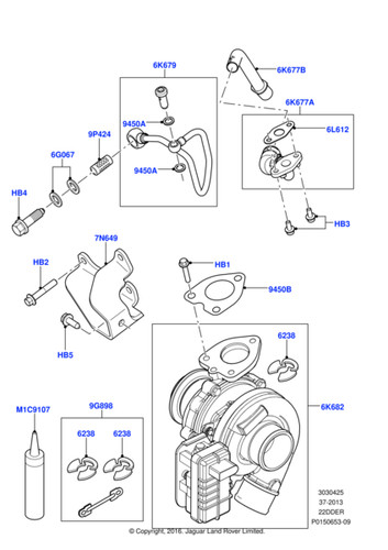 Land rover oil feed - land,