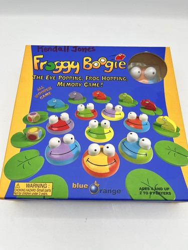 Blue orange froggy boogie - orange,