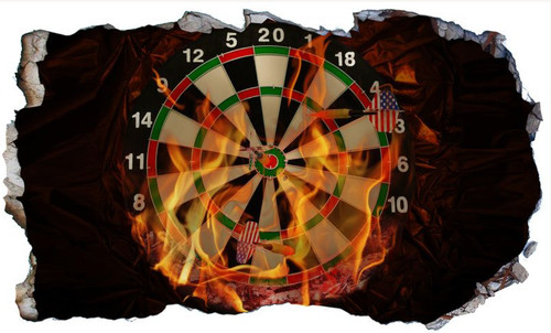 Dart board darts fire modern - dart,