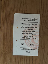 TICKET 1975/76 Manchester