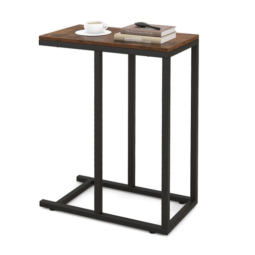 Shaped end table - end, couch